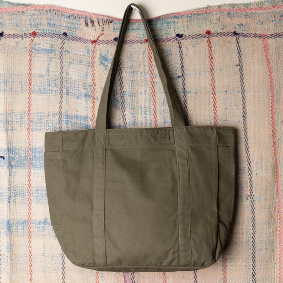 Upcycled handmade carhartt canvas tote bag - Picture 6 of 7